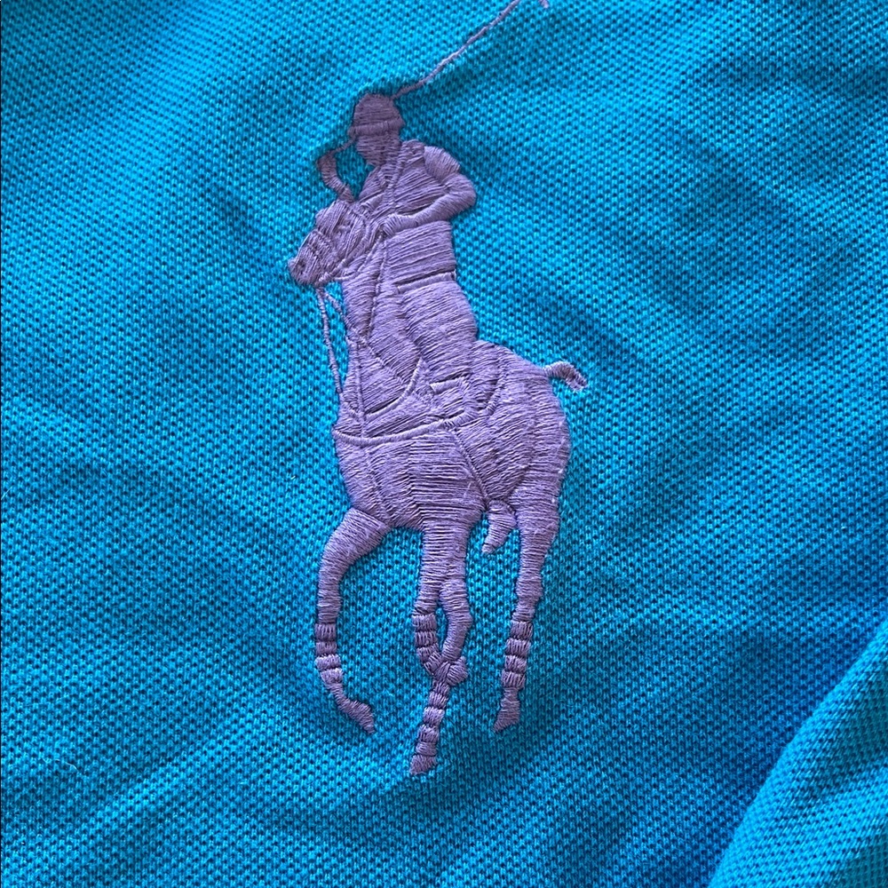 Ralph Lauren Turquoise Polo Shirt - Picture 3 of 9